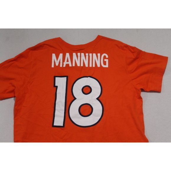 Nike Men Tee Shirt Denver Broncos Orange Peyton Manning Size XXL - Picture 9 of 10